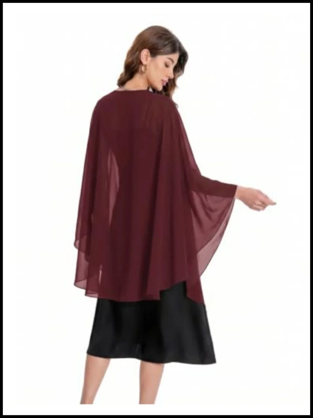 Chiffon Shawl Wrap for Evening Dress Wedding Party Bridal Cover Up